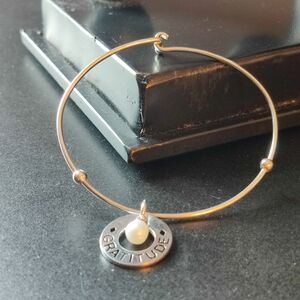 Gratitude charm bracelet